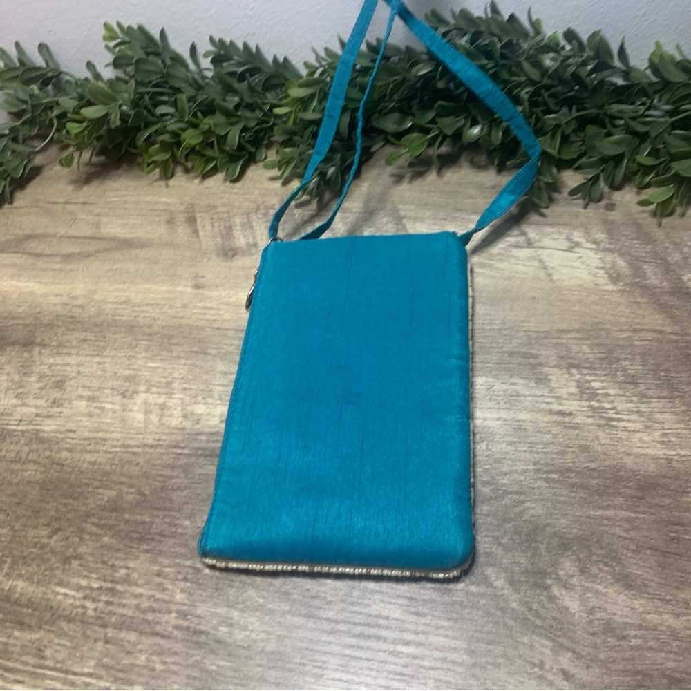 Sequin Mermaid Tail Crossbody Bag Bamboo Trading Small Purse - Picture 4 of 5
